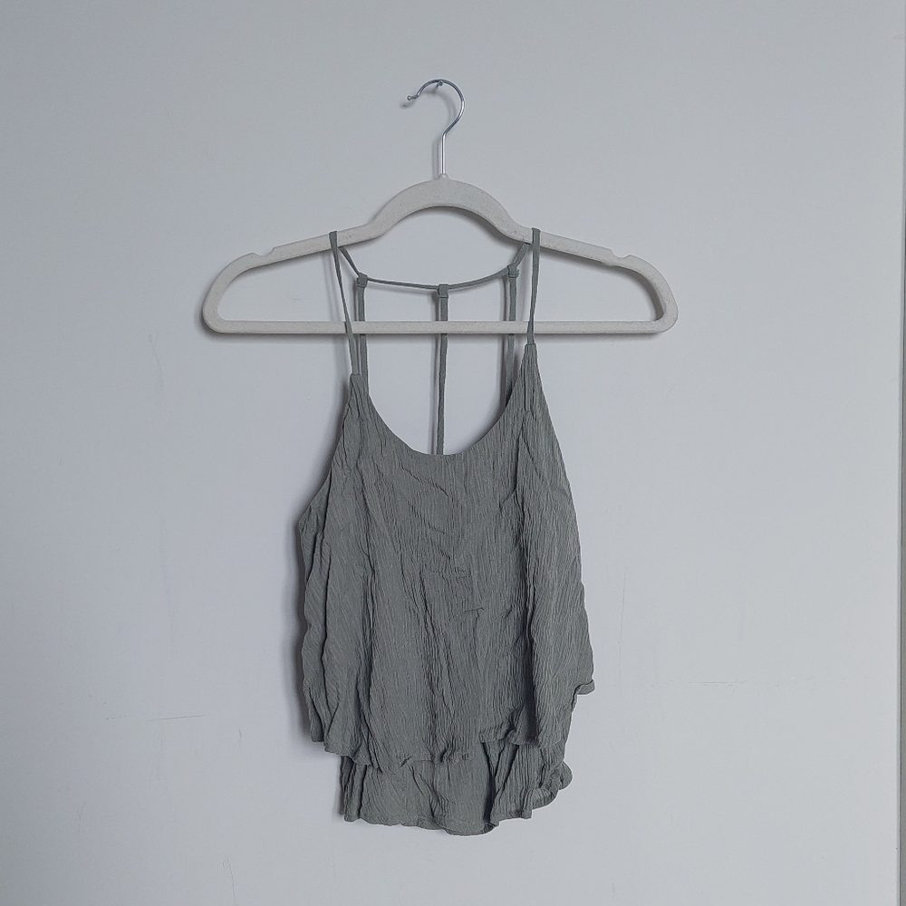 Strappy Sage Green Top With Flowy Hem Size Small New W/ Tags